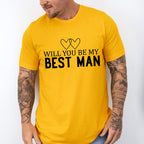Will You Be My Best Man - Bachelor Unisex Crewneck T-Shirt Sweatshirt Hoodie