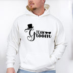 Team Groom Hat And Glasses Design - Bachelor Unisex Crewneck T-Shirt Sweatshirt Hoodie