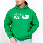 Will You Be My Best Man Glasses Design - Bachelor Unisex Crewneck T-Shirt Sweatshirt Hoodie