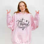 Just Married Star Design - Honeymoon Unisex Crewneck T-Shirt Sweatshirt Hoodie