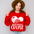 Honeymoon Cruise Heart Design - Honeymoon Unisex Crewneck T-Shirt Sweatshirt Hoodie