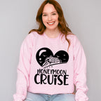 Honeymoon Cruise Heart Design - Honeymoon Unisex Crewneck T-Shirt Sweatshirt Hoodie