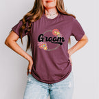 Groom Flower Design - Bachelorette Unisex Crewneck T-Shirt Sweatshirt Hoodie
