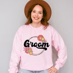 Groom Flower Design - Bachelorette Unisex Crewneck T-Shirt Sweatshirt Hoodie