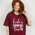 Bride's Drinking Team - Wedding Crew Unisex Crewneck T-Shirt Sweatshirt Hoodie