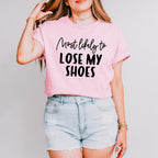 Most Likely To Lose My Shoes - Wedding Crew Unisex Crewneck T-Shirt Sweatshirt Hoodie