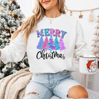 Merry Christmas Trees - Christmas Unisex Crewneck T-Shirt Sweatshirt Hoodie