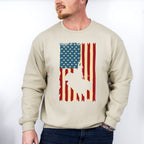 American Flag Design - Rodeo Unisex Crewneck T-Shirt Sweatshirt Hoodie