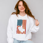American Flag Design - Rodeo Unisex Crewneck T-Shirt Sweatshirt Hoodie