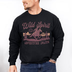Wild Spirit Adventure Awaits Design - Rodeo Unisex Crewneck T-Shirt Sweatshirt Hoodie