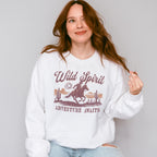 Wild Spirit Adventure Awaits Design - Rodeo Unisex Crewneck T-Shirt Sweatshirt Hoodie