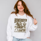 Bonerider Rustling Up Style Design - Rodeo Unisex Crewneck T-Shirt Sweatshirt Hoodie