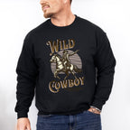 Wild Cowboy Extreme Rodeo Design - Rodeo Unisex Crewneck T-Shirt Sweatshirt Hoodie