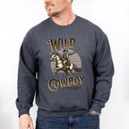 Wild Cowboy Extreme Rodeo Design - Rodeo Unisex Crewneck T-Shirt Sweatshirt Hoodie