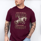 Saddle Up And Ride Wildly Kick Up Dust Cowboy Design - Rodeo Unisex Crewneck T-Shirt Sweatshirt Hoodie