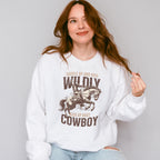 Saddle Up And Ride Wildly Kick Up Dust Cowboy Design - Rodeo Unisex Crewneck T-Shirt Sweatshirt Hoodie