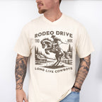 Retro Rodeo Drive Long Live Cowboys - Rodeo Unisex Crewneck T-Shirt Sweatshirt Hoodie