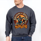 Breaking a Bronco Design - Rodeo Unisex Crewneck T-Shirt Sweatshirt Hoodie