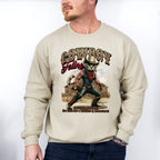 Cowboy Feline Design - Rodeo Unisex Crewneck T-Shirt Sweatshirt Hoodie