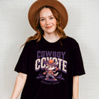 Cowboy Coyote Howlin Hero Design - Rodeo Unisex Crewneck T-Shirt Sweatshirt Hoodie