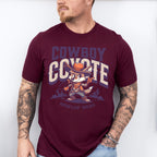 Cowboy Coyote Howlin Hero Design - Rodeo Unisex Crewneck T-Shirt Sweatshirt Hoodie