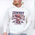 Cowboy Coyote Howlin Hero Design - Rodeo Unisex Crewneck T-Shirt Sweatshirt Hoodie