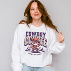 Cowboy Coyote Howlin Hero Design - Rodeo Unisex Crewneck T-Shirt Sweatshirt Hoodie