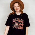 Raisin Hell With The Hippies And The Cowboys Design - Western Unisex Crewneck T-Shirt Sweatshirt Hoodie