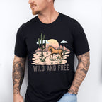 Wild And Free Design - Western Unisex Crewneck T-Shirt Sweatshirt Hoodie