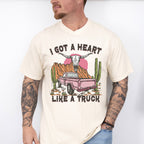 I Got Heart Like A Truck Design - Western Unisex Crewneck T-Shirt Sweatshirt Hoodie