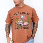 I Got Heart Like A Truck Design - Western Unisex Crewneck T-Shirt Sweatshirt Hoodie