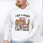 I Got Heart Like A Truck Design - Western Unisex Crewneck T-Shirt Sweatshirt Hoodie