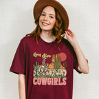 Long Live Cowgirls Cactus Design - Western Unisex Crewneck T-Shirt Sweatshirt Hoodie