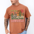 Long Live Cowgirls Cactus Design - Western Unisex Crewneck T-Shirt Sweatshirt Hoodie