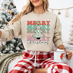Merry Christmas Tree Heart - Christmas Unisex Crewneck T-Shirt Sweatshirt Hoodie