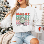 Merry Christmas Tree Heart - Christmas Unisex Crewneck T-Shirt Sweatshirt Hoodie