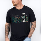 I am Blessed Cross Design - Western Unisex Crewneck T-Shirt Sweatshirt Hoodie