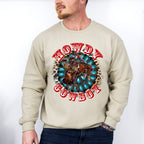 Howdy Cowboy Design - Western Unisex Crewneck T-Shirt Sweatshirt Hoodie