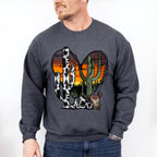 Heart Cactus Design - Western Unisex Crewneck T-Shirt Sweatshirt Hoodie