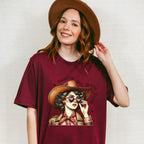 Raising Hell Since Birth Design - Cowgirl Unisex Crewneck T-Shirt Sweatshirt Hoodie