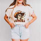 Raising Hell Since Birth Design - Cowgirl Unisex Crewneck T-Shirt Sweatshirt Hoodie