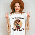 Wanted And Wild Design - Cowgirl Unisex Crewneck T-Shirt Sweatshirt Hoodie