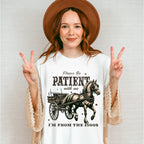 Please Be Patient With Me Design - Cowgirl Unisex Crewneck T-Shirt Sweatshirt Hoodie