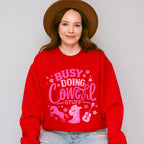 Busy Doing Cowgirl Stuff Design - Cowgirl Unisex Crewneck T-Shirt Sweatshirt Hoodie