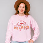 Yeehaw Yeehaw Western Design - Cowgirl Unisex Crewneck T-Shirt Sweatshirt Hoodie