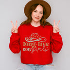 Long Live Cowgirls Design - Cowgirl Unisex Crewneck T-Shirt Sweatshirt Hoodie
