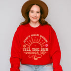 Ain't Goin Down Till The Sun Comes Up Design - Cowgirl Unisex Crewneck T-Shirt Sweatshirt Hoodie
