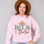 Let's Rodeo Design - Cowgirl Unisex Crewneck T-Shirt Sweatshirt Hoodie