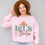 Let's Rodeo Design - Cowgirl Unisex Crewneck T-Shirt Sweatshirt Hoodie