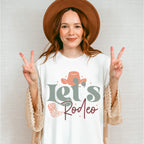 Let's Rodeo Design - Cowgirl Unisex Crewneck T-Shirt Sweatshirt Hoodie